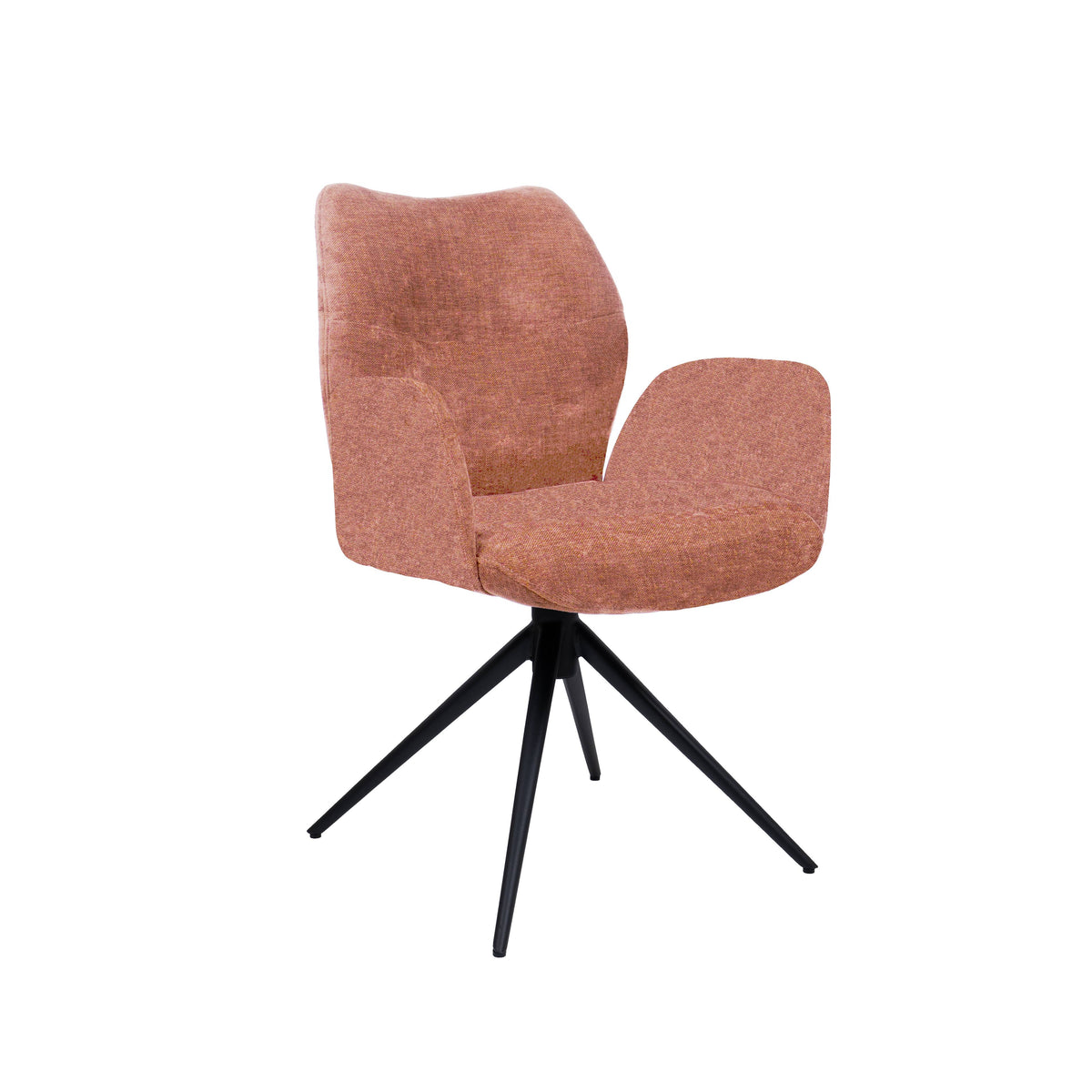 HelloChair HC38 Fenn armstoel Tango Old Pink spinpoot zwart