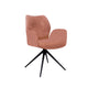 HelloChair HC38 Fenn armstoel Tango Old Pink spinpoot zwart