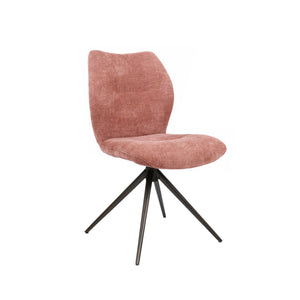 HelloChair HC38 Fenn eetkamerstoel Tango Old Pink spinpoot bruin
