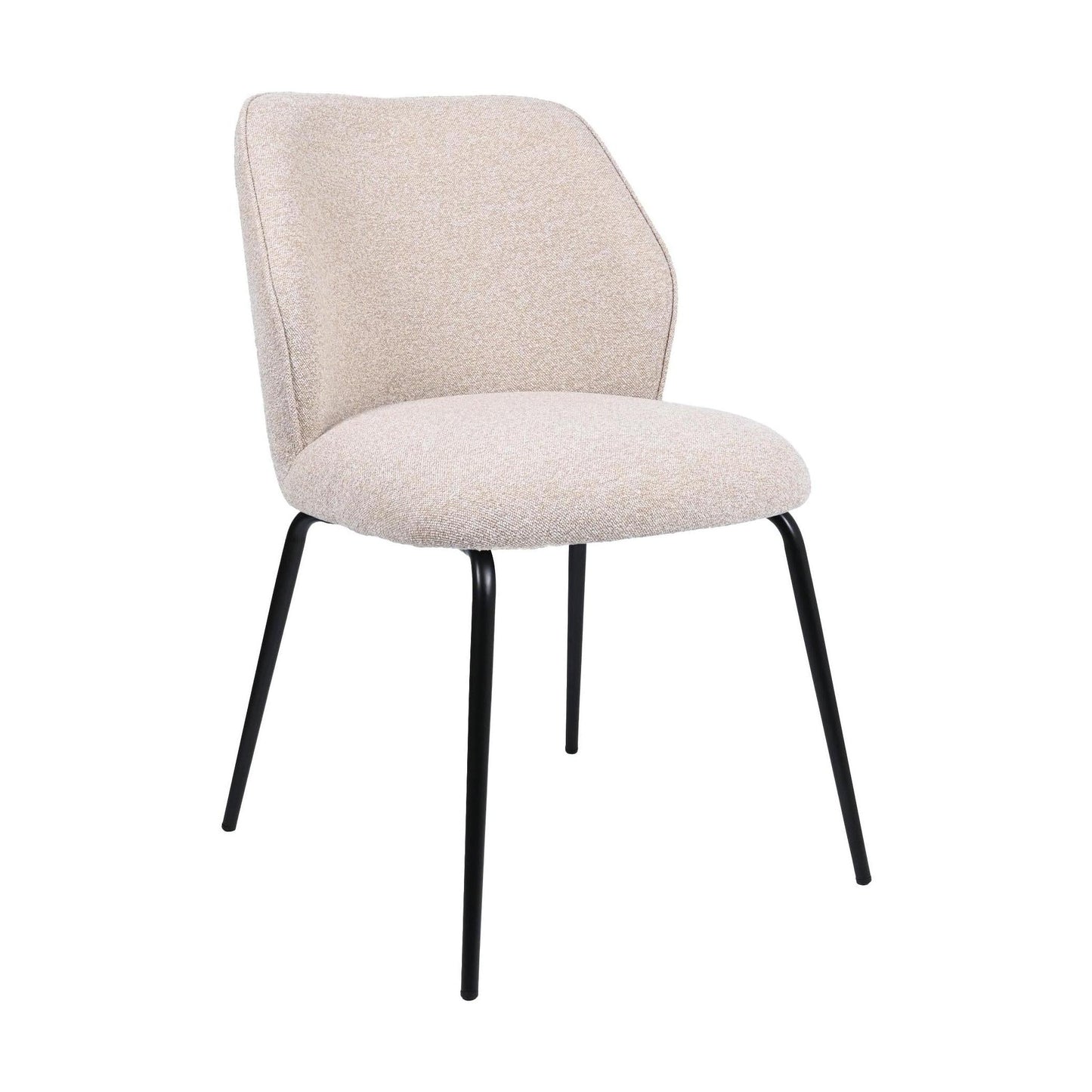 HelloChair HC21 Rivi eetkamerstoel Lake Linen vierpoot zwart