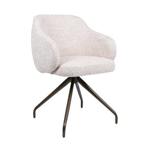 HelloChair HC05 Shulby eetkamerstoel Field Sand spinpoot anodic brown