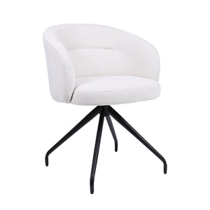 HelloChair HC06 Suskin eetkamerstoel Lake Cream spinpoot zwart