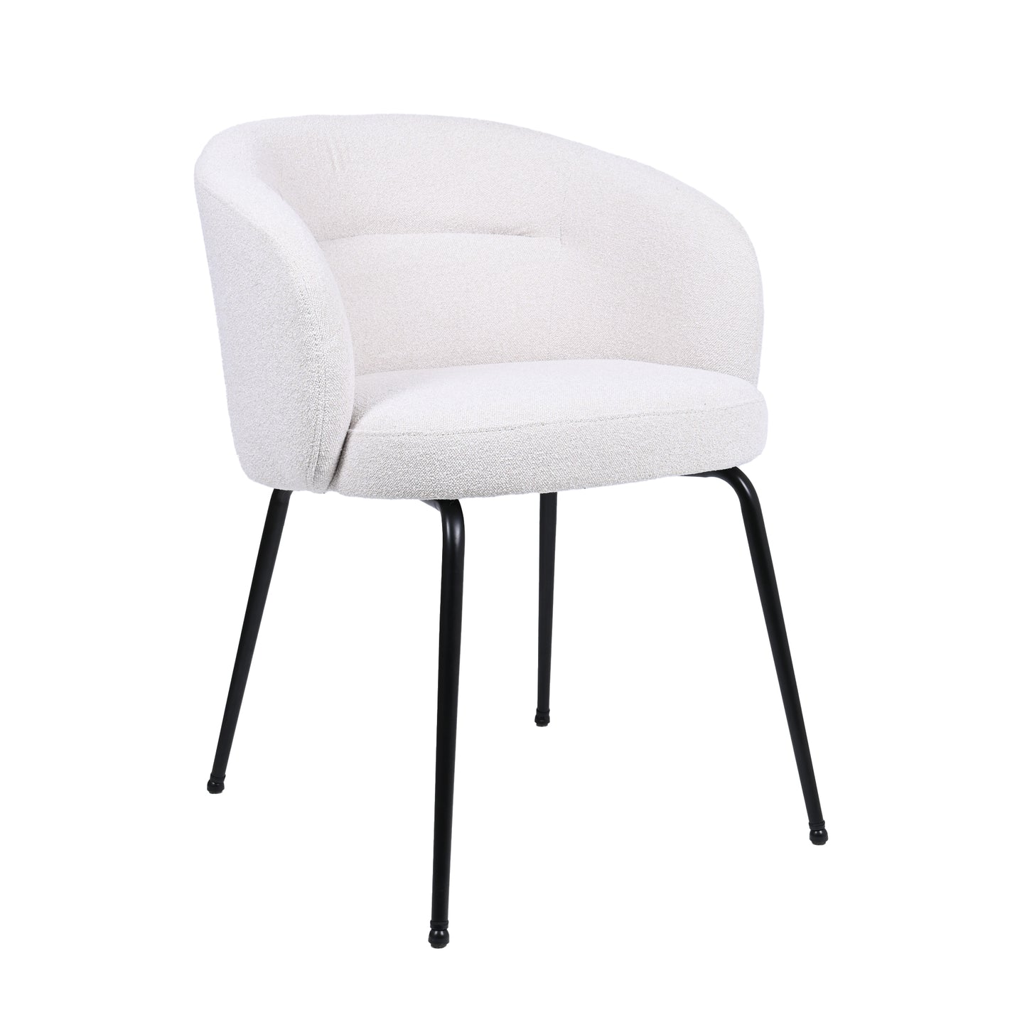 HelloChair HC06 Suskin eetkamerstoel Lake Cream vierpoot zwart