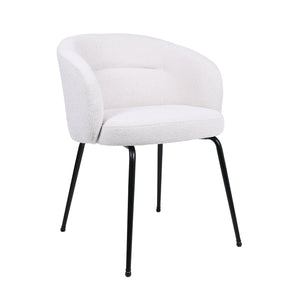HelloChair HC06 Suskin eetkamerstoel Lake Cream vierpoot zwart