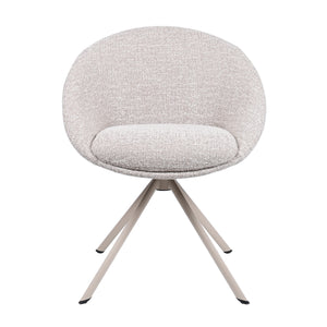 HelloChair HC18 Silven eetkamerstoel spinpoot beige Amber Beige