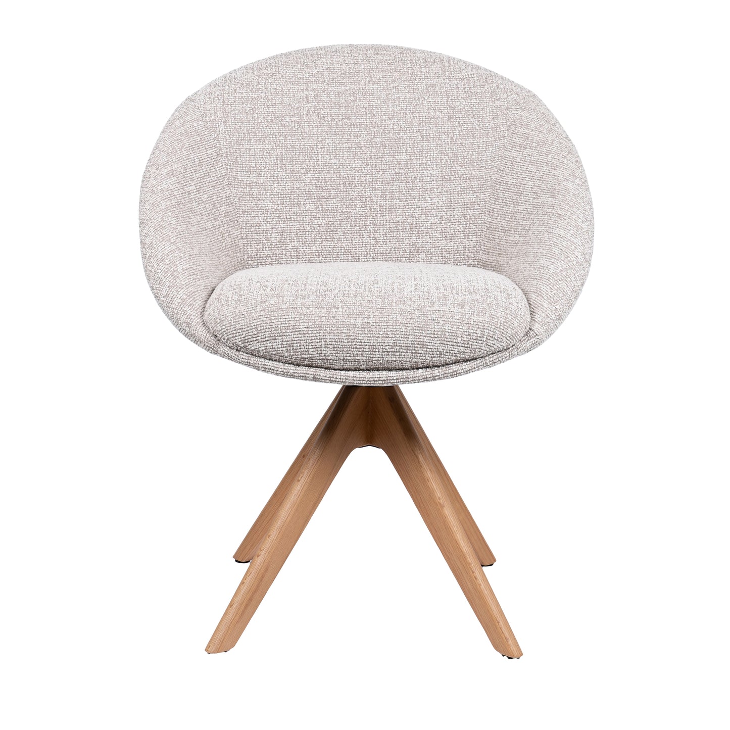 HelloChair HC18 Silven eetkamerstoel Amber Beige spinpoot hout naturel