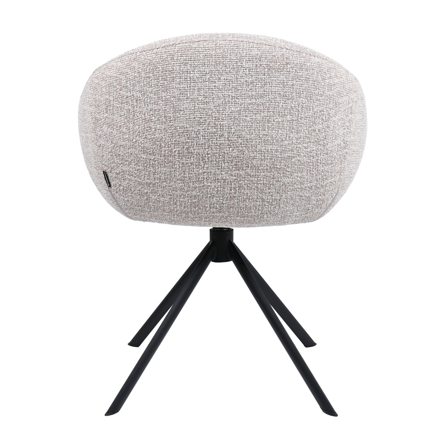 HelloChair HC18 Silven eetkamerstoel spinpoot zwart Amber Beige