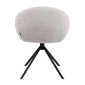 HelloChair HC18 Silven eetkamerstoel spinpoot zwart Amber Beige