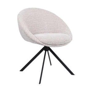 HelloChair HC18 Silven eetkamerstoel spinpoot zwart Amber Beige