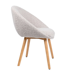HelloChair HC18 Silven eetkamerstoel houten poot Amber Beige