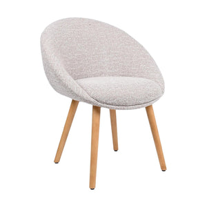 HelloChair HC18 Silven eetkamerstoel houten poot Amber Beige