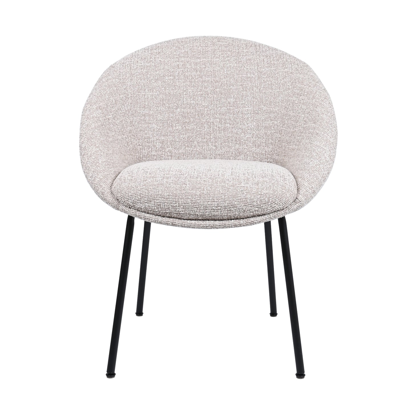 HelloChair HC18 Silven eetkamerstoel vierpoot zwart Amber Beige