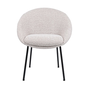 HelloChair HC18 Silven eetkamerstoel vierpoot zwart Amber Beige