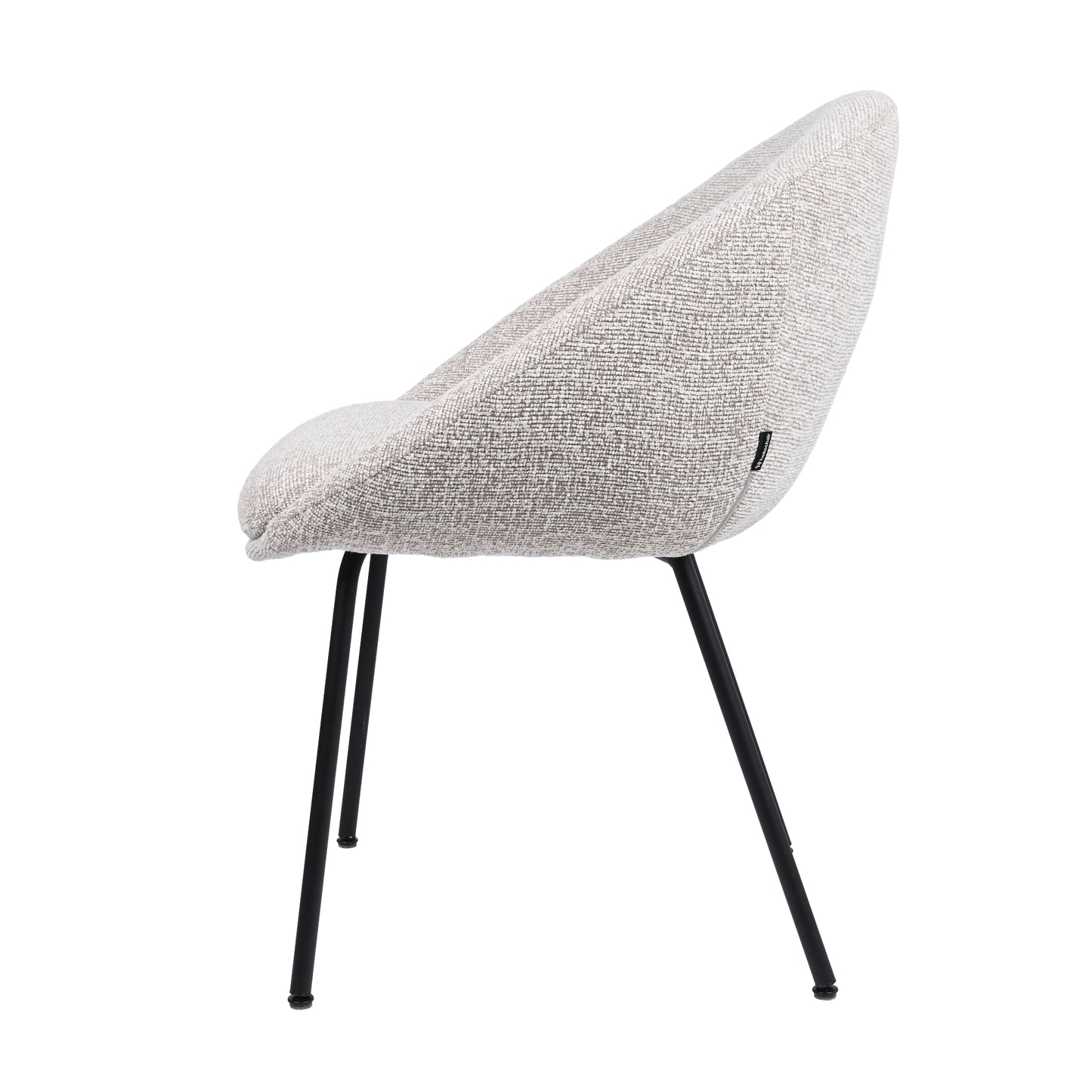 HelloChair HC18 Silven eetkamerstoel vierpoot zwart Amber Beige