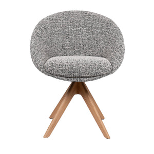 HelloChair HC18 Silven eetkamerstoel Amber Black Camel spinpoot hout naturel