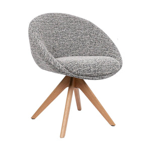HelloChair HC18 Silven eetkamerstoel Amber Black Camel spinpoot hout naturel