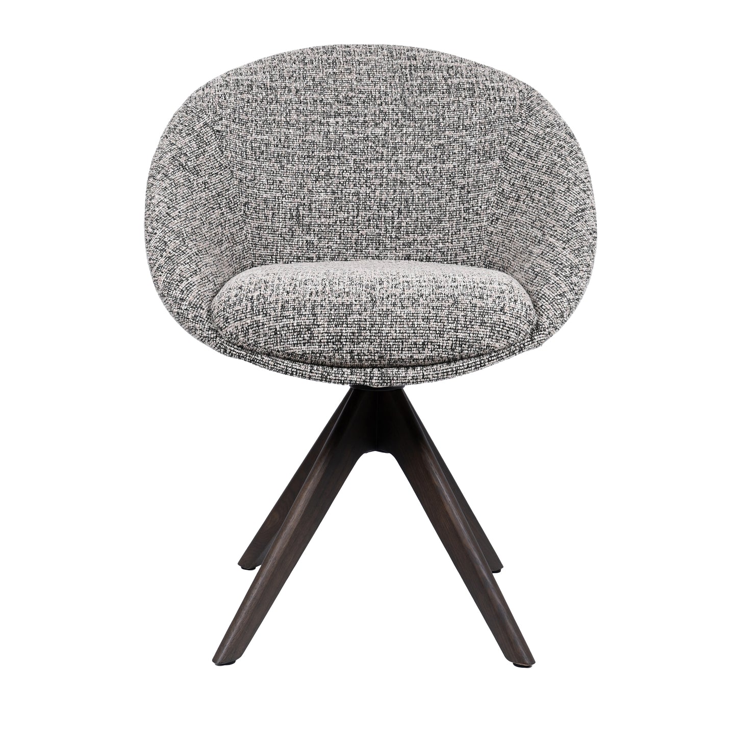 HelloChair HC18 Silven eetkamerstoel Amber Black Camel spinpoot hout walnoot