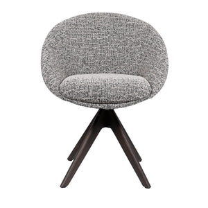 HelloChair HC18 Silven eetkamerstoel Amber Black Camel spinpoot hout walnoot