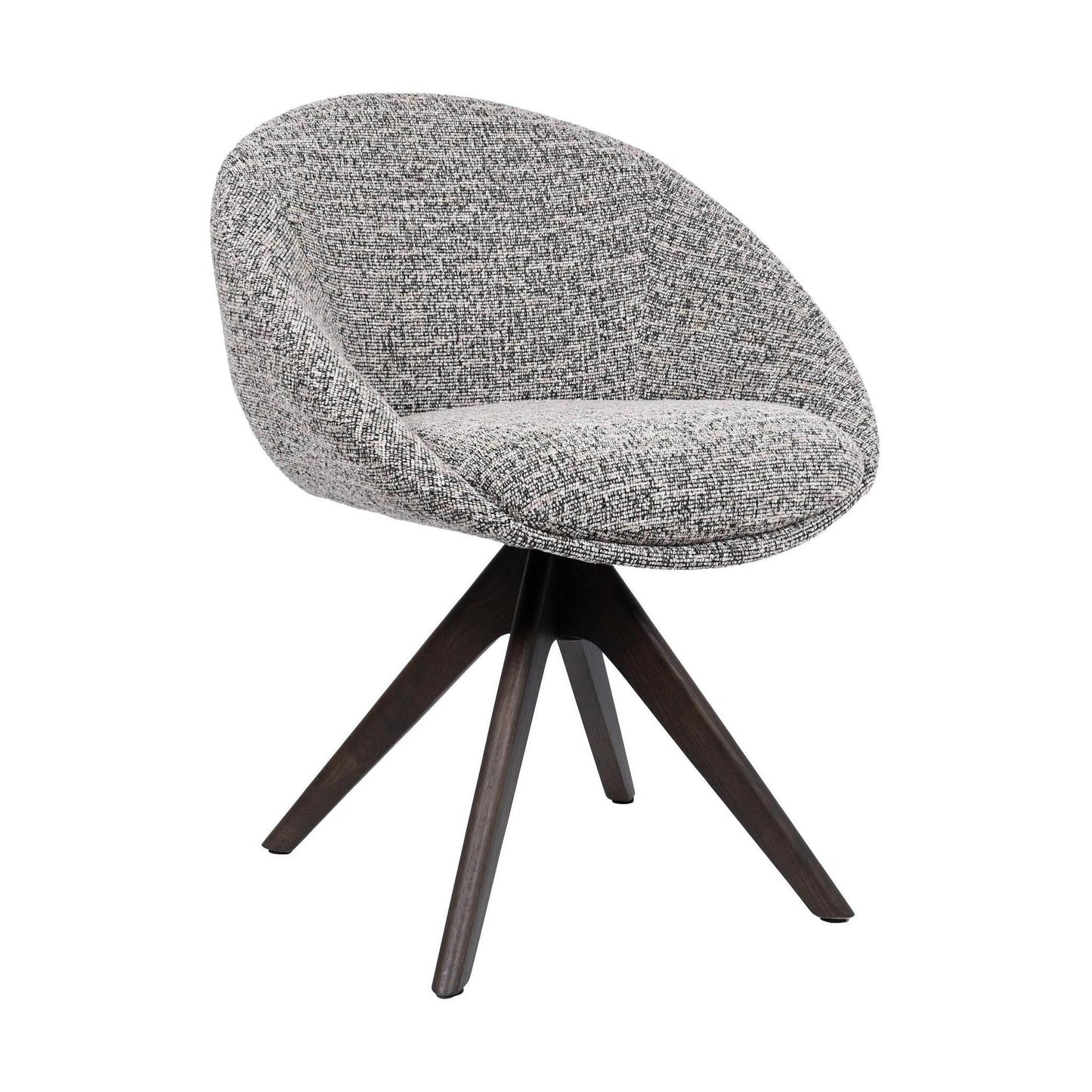HelloChair HC18 Silven eetkamerstoel Amber Black Camel spinpoot hout walnoot