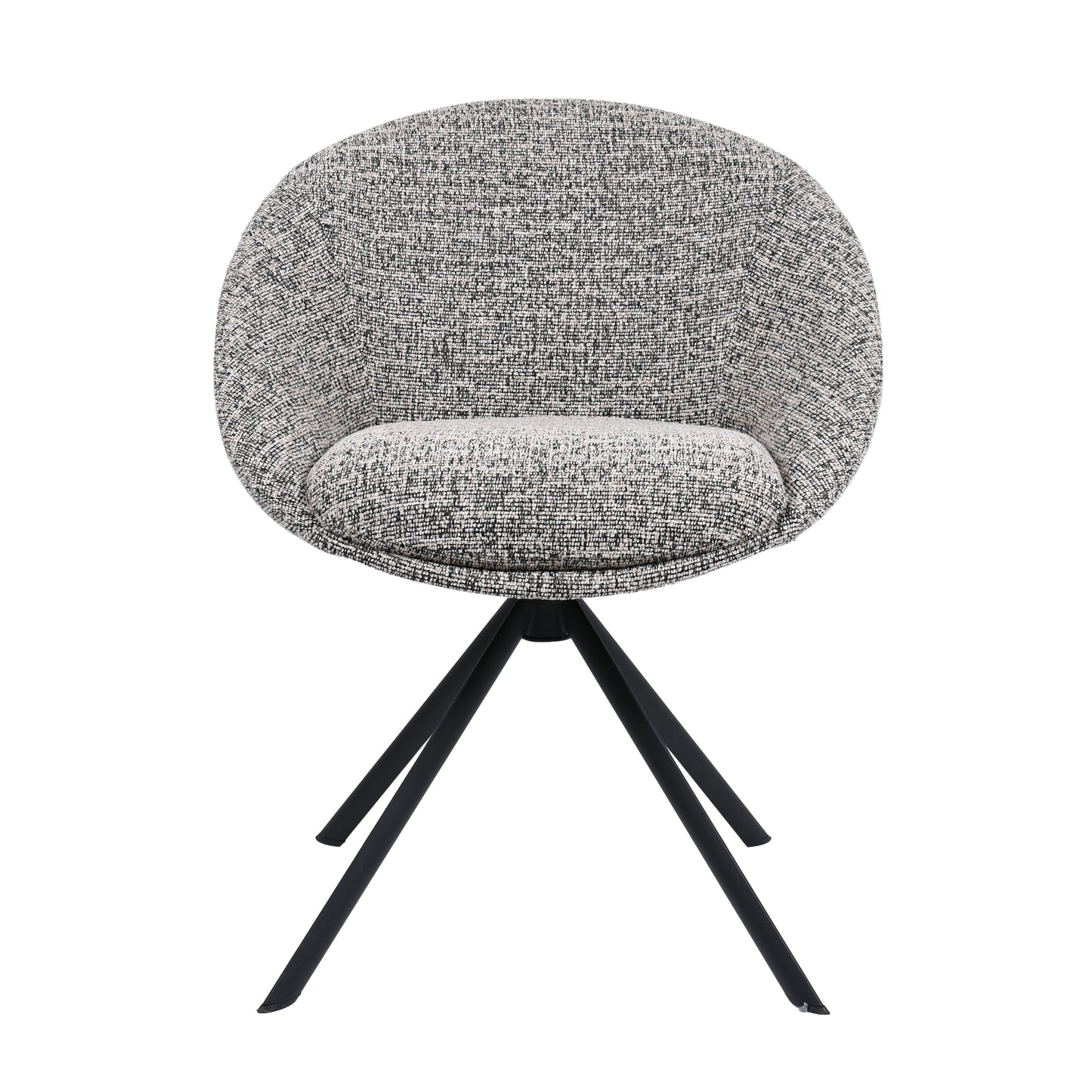 HelloChair HC18 Silven eetkamerstoel spinpoot zwart Amber Black Camel