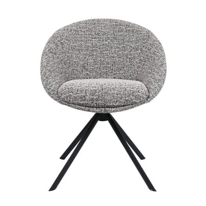 HelloChair HC18 Silven eetkamerstoel spinpoot zwart Amber Black Camel