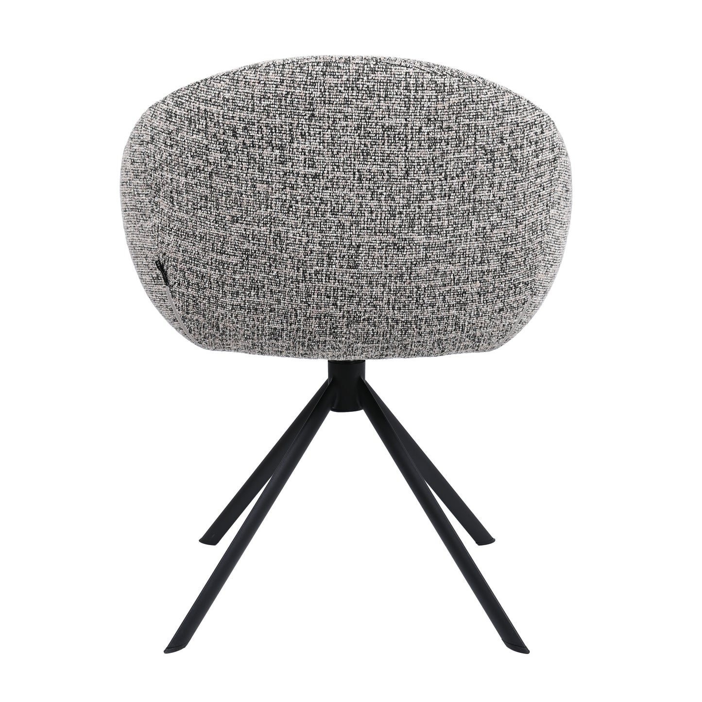 HelloChair HC18 Silven eetkamerstoel spinpoot zwart Amber Black Camel