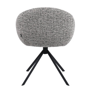 HelloChair HC18 Silven eetkamerstoel spinpoot zwart Amber Black Camel