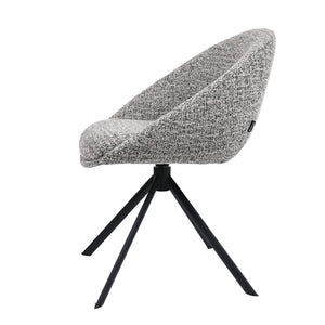 HelloChair HC18 Silven eetkamerstoel spinpoot zwart Amber Black Camel