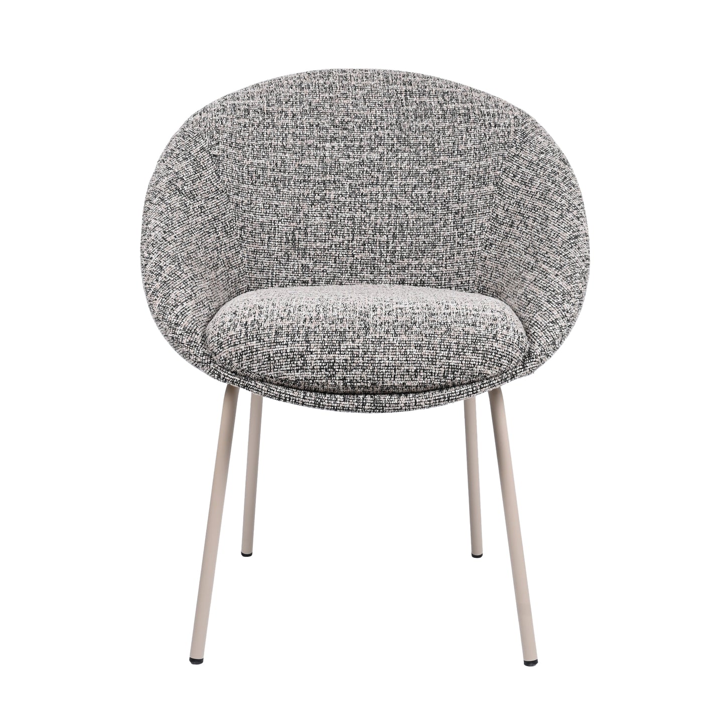 HelloChair HC18 Silven eetkamerstoel vierpoot beige Amber Black Camel