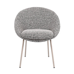 HelloChair HC18 Silven eetkamerstoel vierpoot beige Amber Black Camel