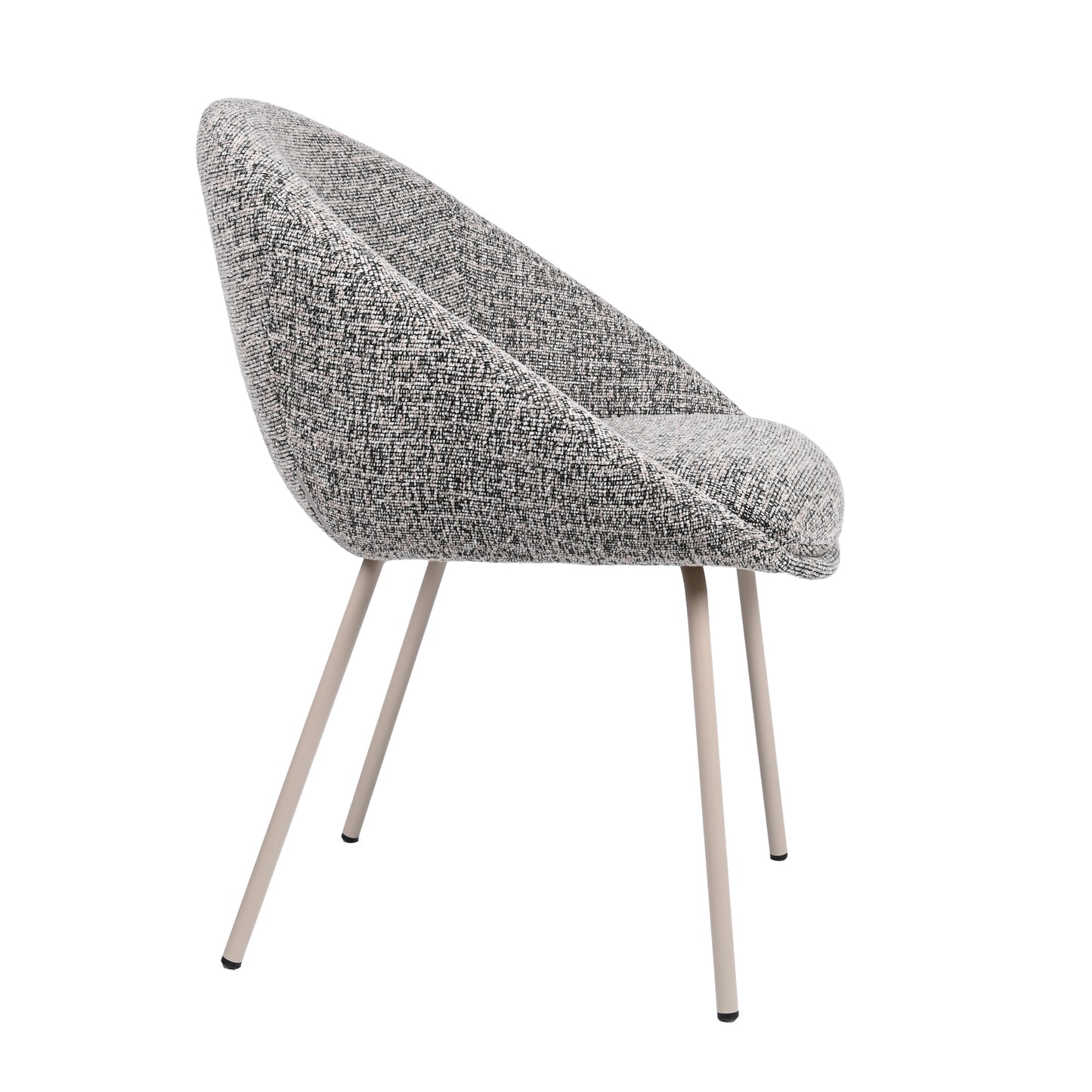 HelloChair HC18 Silven eetkamerstoel vierpoot beige Amber Black Camel