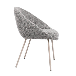 HelloChair HC18 Silven eetkamerstoel vierpoot beige Amber Black Camel