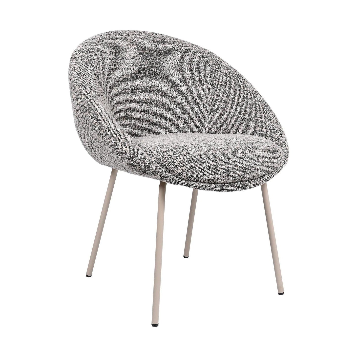 HelloChair HC18 Silven eetkamerstoel vierpoot beige Amber Black Camel