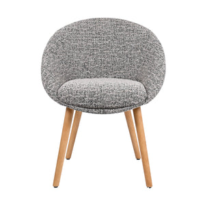 HelloChair HC18 Silven eetkamerstoel houten poot Amber Black Camel