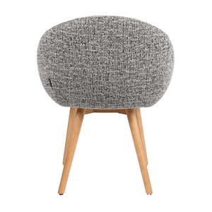 HelloChair HC18 Silven eetkamerstoel houten poot Amber Black Camel