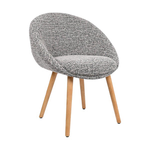 HelloChair HC18 Silven eetkamerstoel houten poot Amber Black Camel