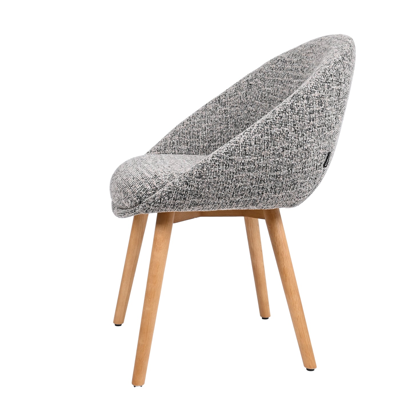 HelloChair HC18 Silven eetkamerstoel houten poot Amber Black Camel