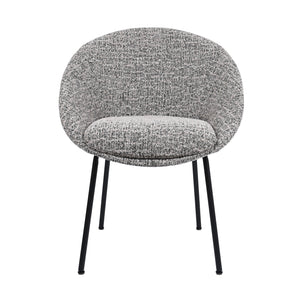 HelloChair HC18 Silven eetkamerstoel vierpoot zwart Amber Black Camel