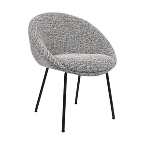 HelloChair HC18 Silven eetkamerstoel vierpoot zwart Amber Black Camel