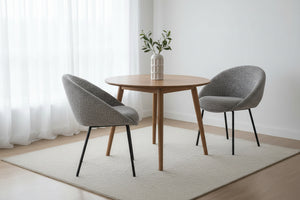 HelloChair HC18 Silven eetkamerstoel vierpoot zwart Amber Black Camel