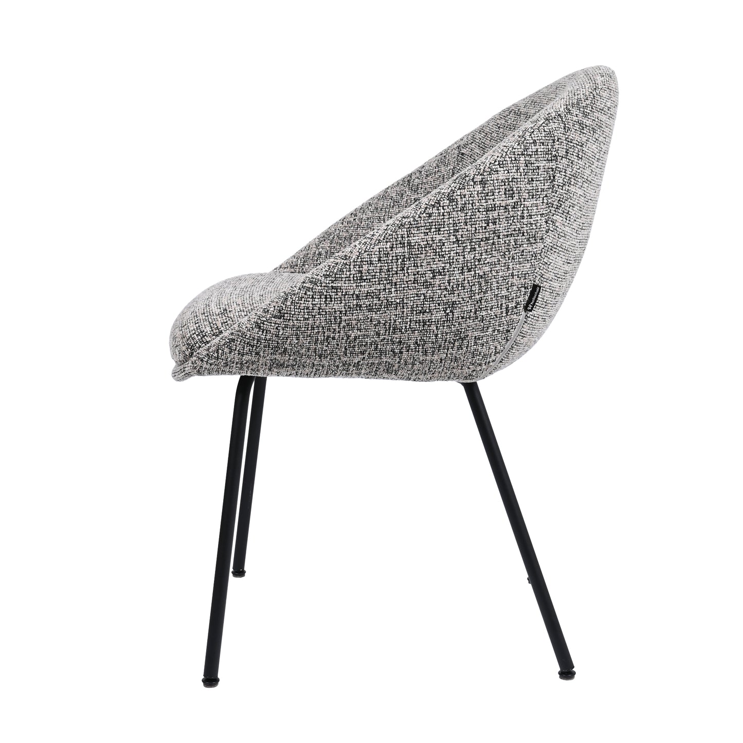 HelloChair HC18 Silven eetkamerstoel vierpoot zwart Amber Black Camel