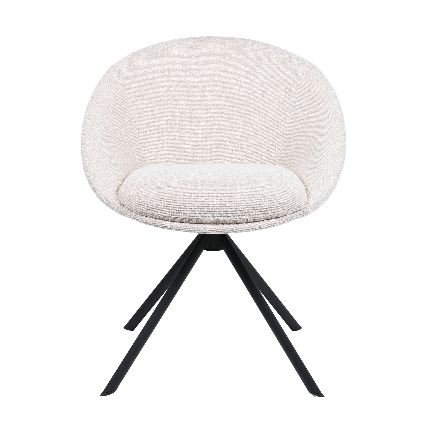 HelloChair HC18 Silven eetkamerstoel spinpoot zwart Amber Natural