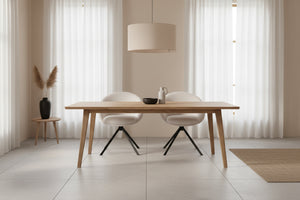 HelloChair HC18 Silven eetkamerstoel spinpoot zwart Amber Natural