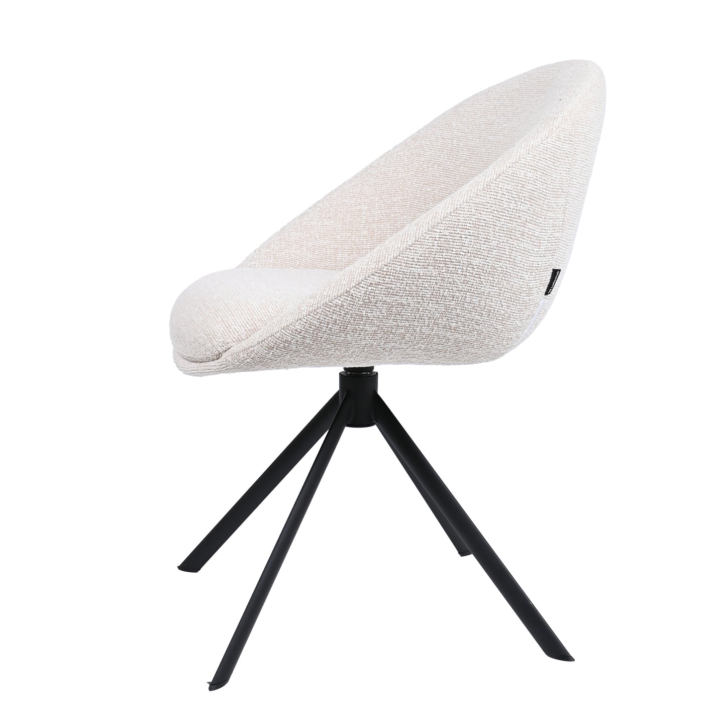 HelloChair HC18 Silven eetkamerstoel spinpoot zwart Amber Natural