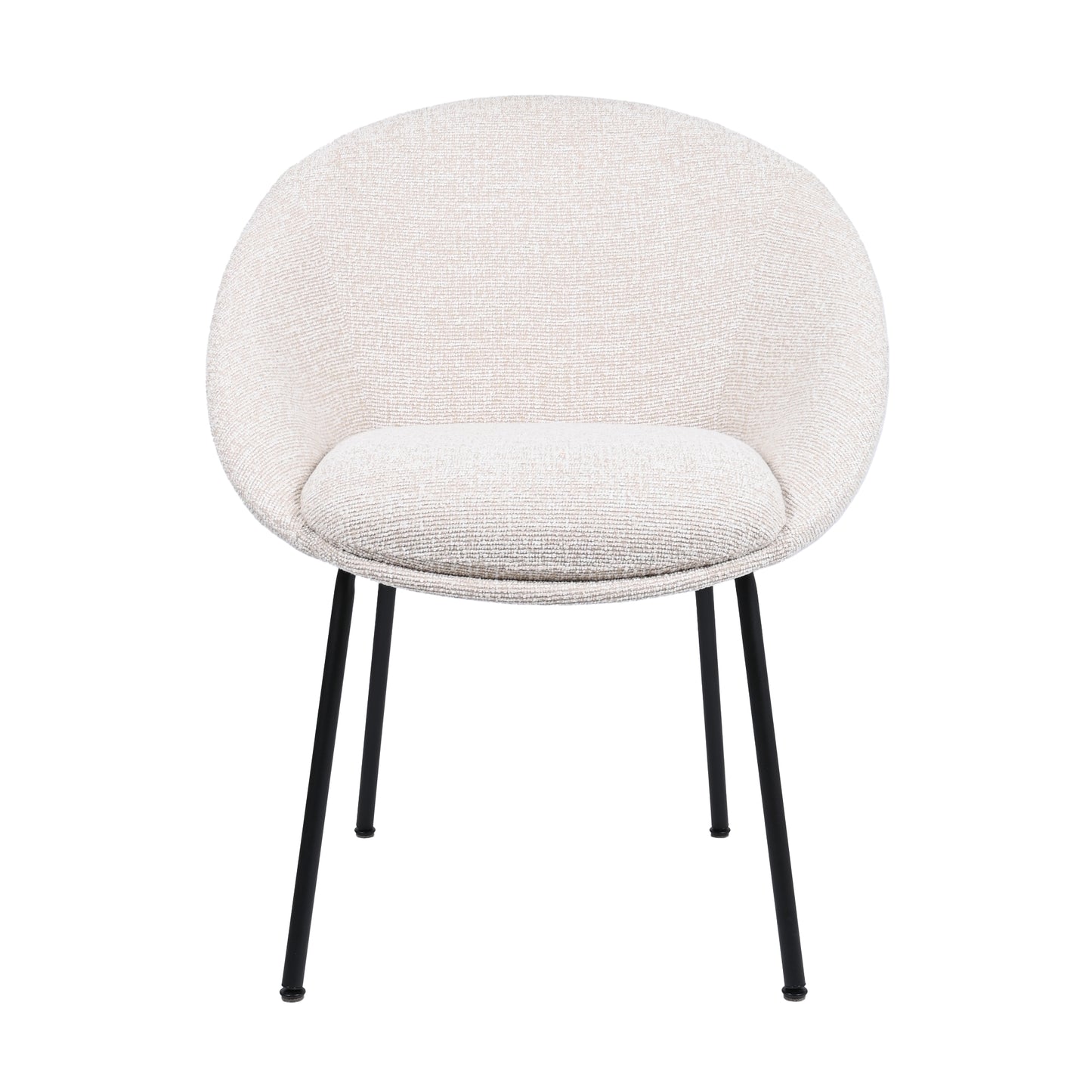 HelloChair HC18 Silven eetkamerstoel vierpoot zwart Amber Natural