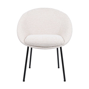 HelloChair HC18 Silven eetkamerstoel vierpoot zwart Amber Natural