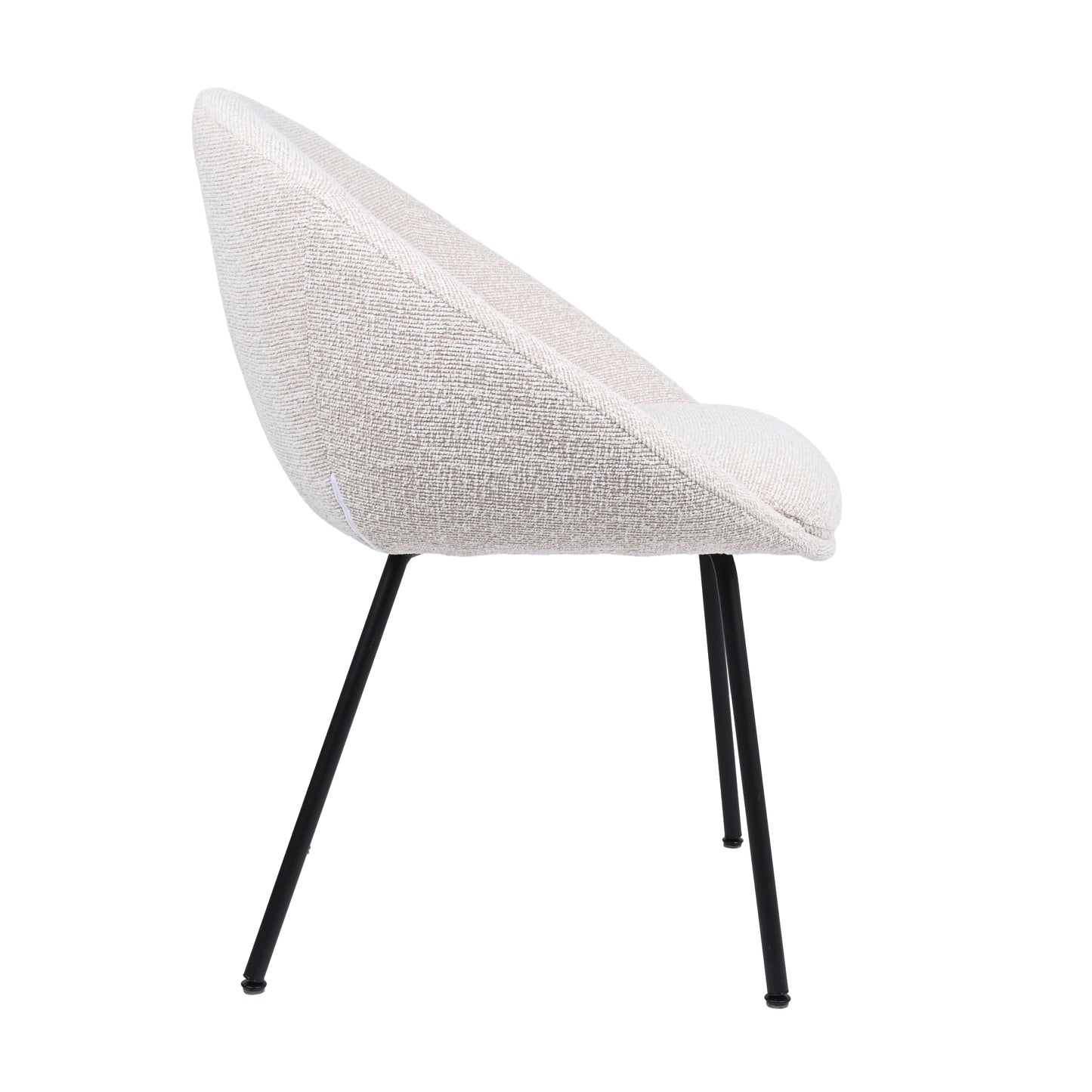 HelloChair HC18 Silven eetkamerstoel vierpoot zwart Amber Natural