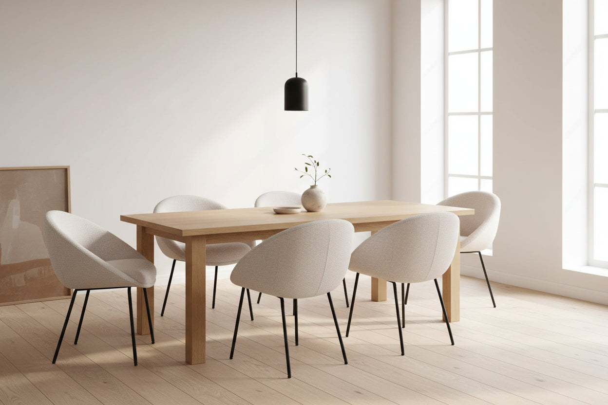 HelloChair HC18 Silven eetkamerstoel vierpoot zwart Amber Beige