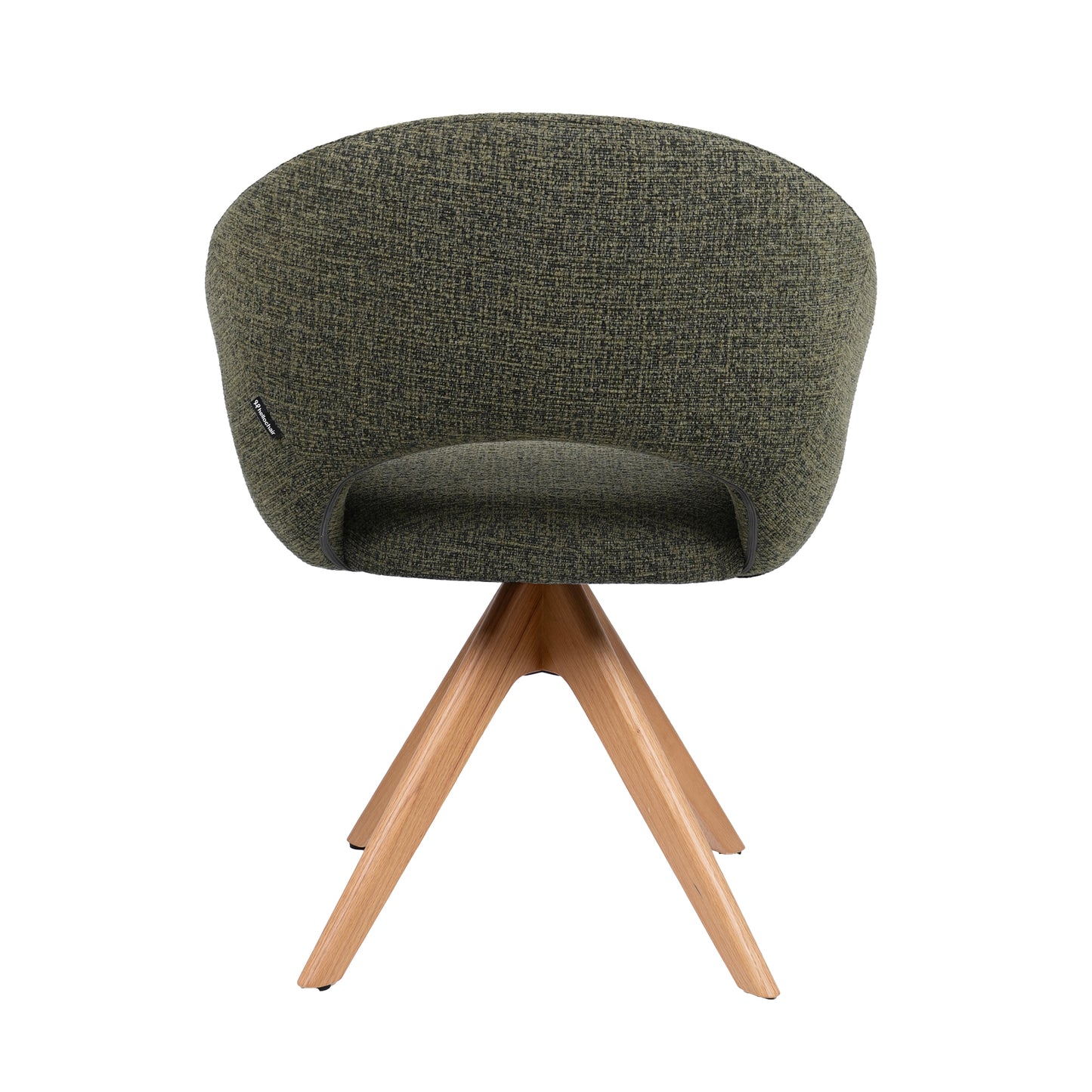 HelloChair HC19 Tovi eetkamerstoel Global Green spinpoot hout naturel