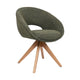 HelloChair HC19 Tovi eetkamerstoel Global Green spinpoot hout naturel